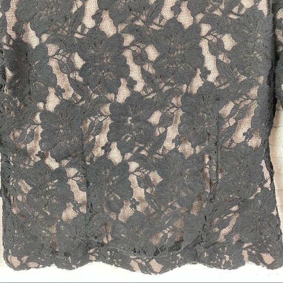 Nic + Zoe Black & Tan Lace Burnout Wool Blazer Jacket Size Petite Medium - Picture 11 of 15